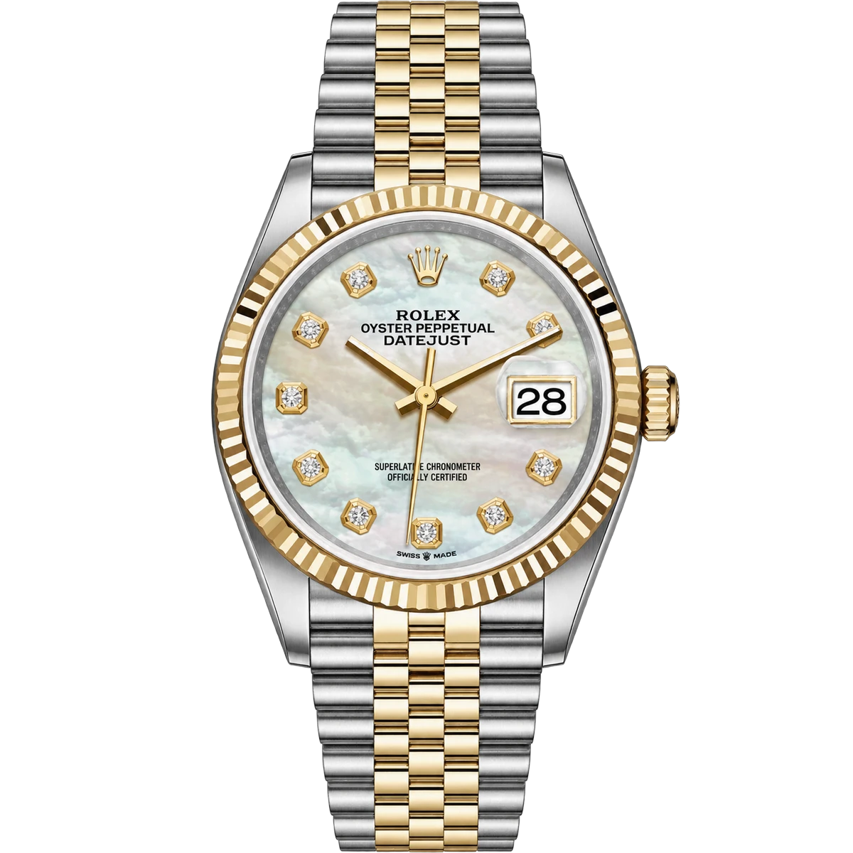 Rolex Datejust 126233 MDJ Perlmutt Diamant Zifferblatt 36 mm Damenuhr