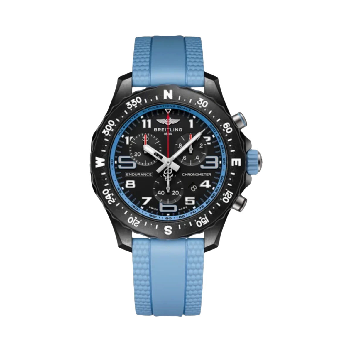 Breitling X83310281B1S1 ENDURANCE PRO BLACK DIAL BLUE STRAPS 38M