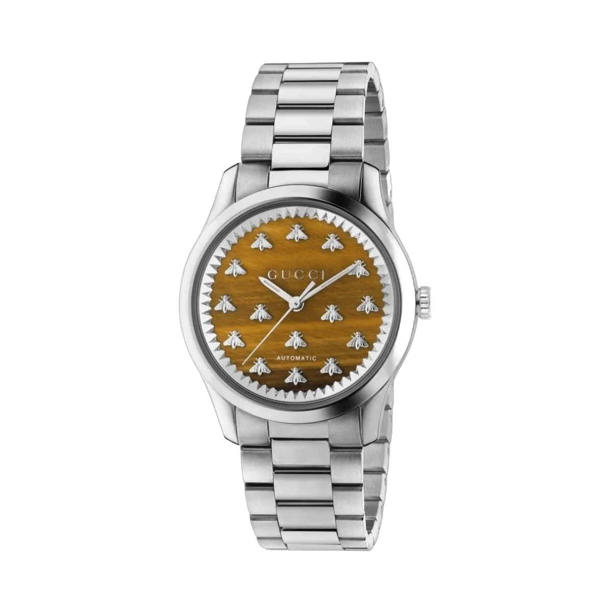 Gucci G-Timeless YA1264177 38mm Bees Index Brown Dial Unisex Watch
