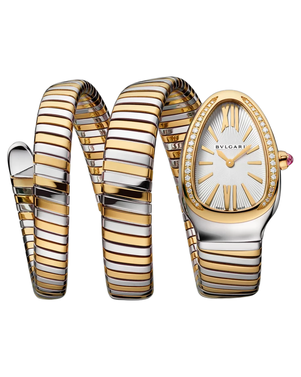 Bvlgari Serpenti Tubogas 103797 35MM Steel and Yellow Gold