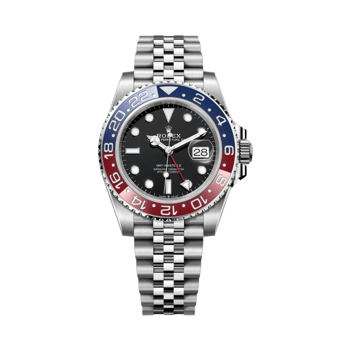 Rolex Gmt Master II 126710BLRO-0001 Pepsi Oystersteel Jubilee Bracelet Black Dial