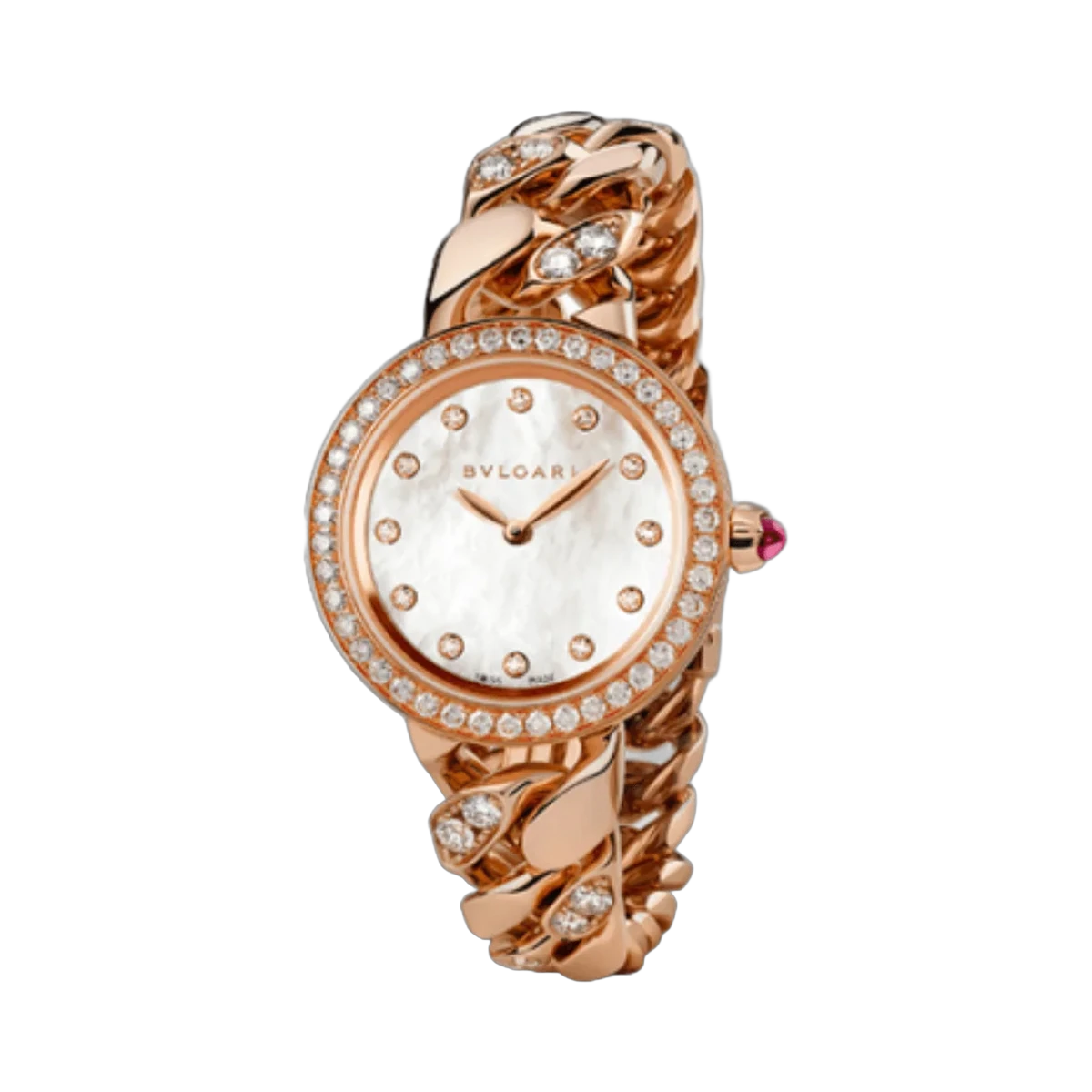 Bvlgari Bulgari Catene 102037 玫瑰金 MOP 表盘