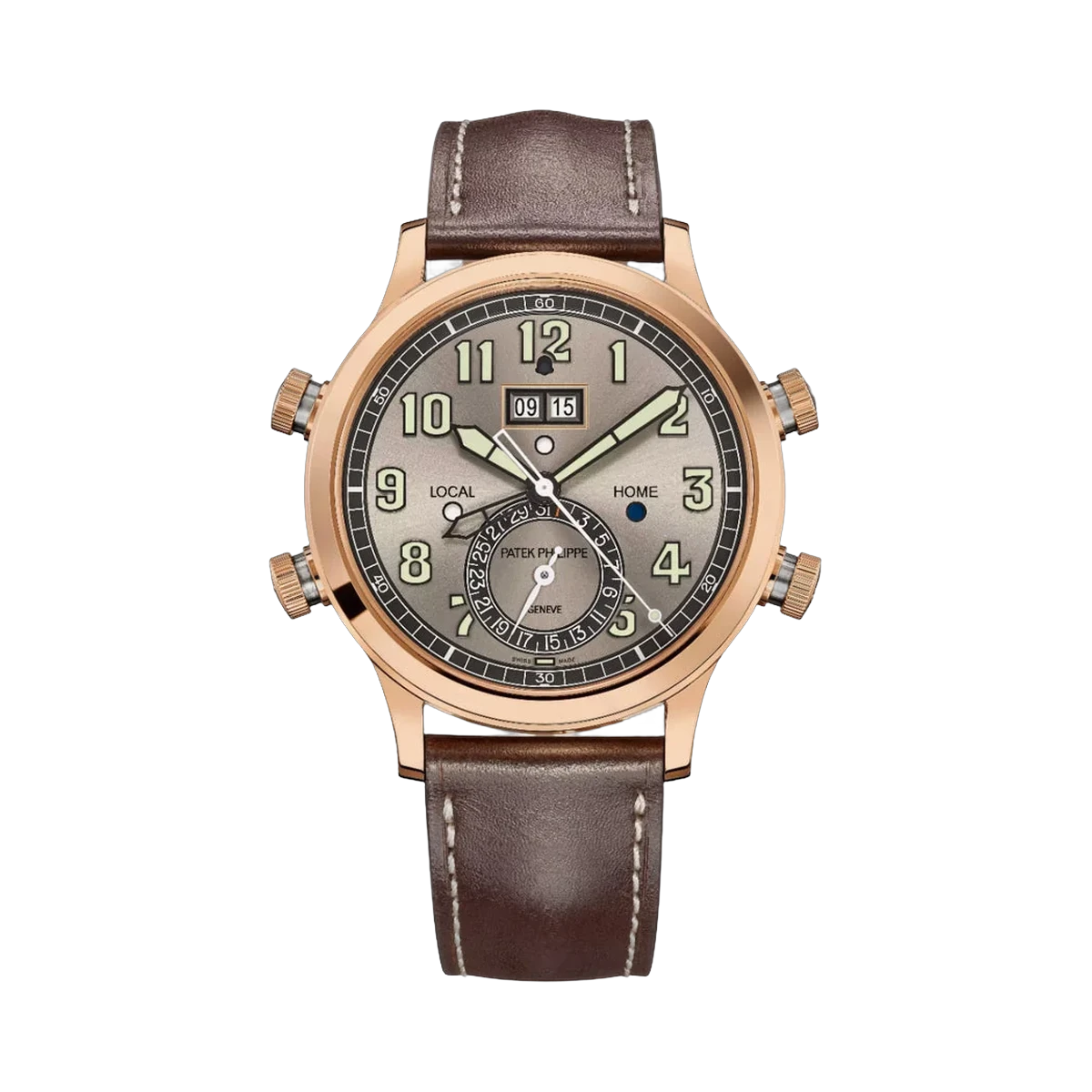 Patek Philippe Grand Complications 5520RG-001 Rose Gold 42.2mm Gray Sunburst Dial Men's Watch