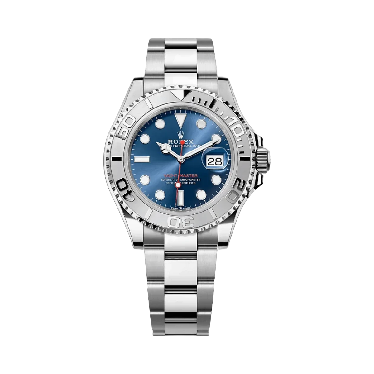 Rolex Yacht Master 126622-0002 Stainless Steel Platinum Bezel 40mm Blue Dial Men's Watch