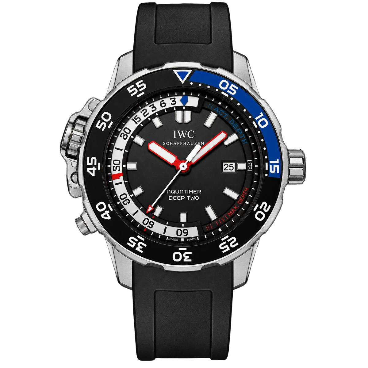 IWC Aquatimer Deep Two 46mm Black Dial IW354702