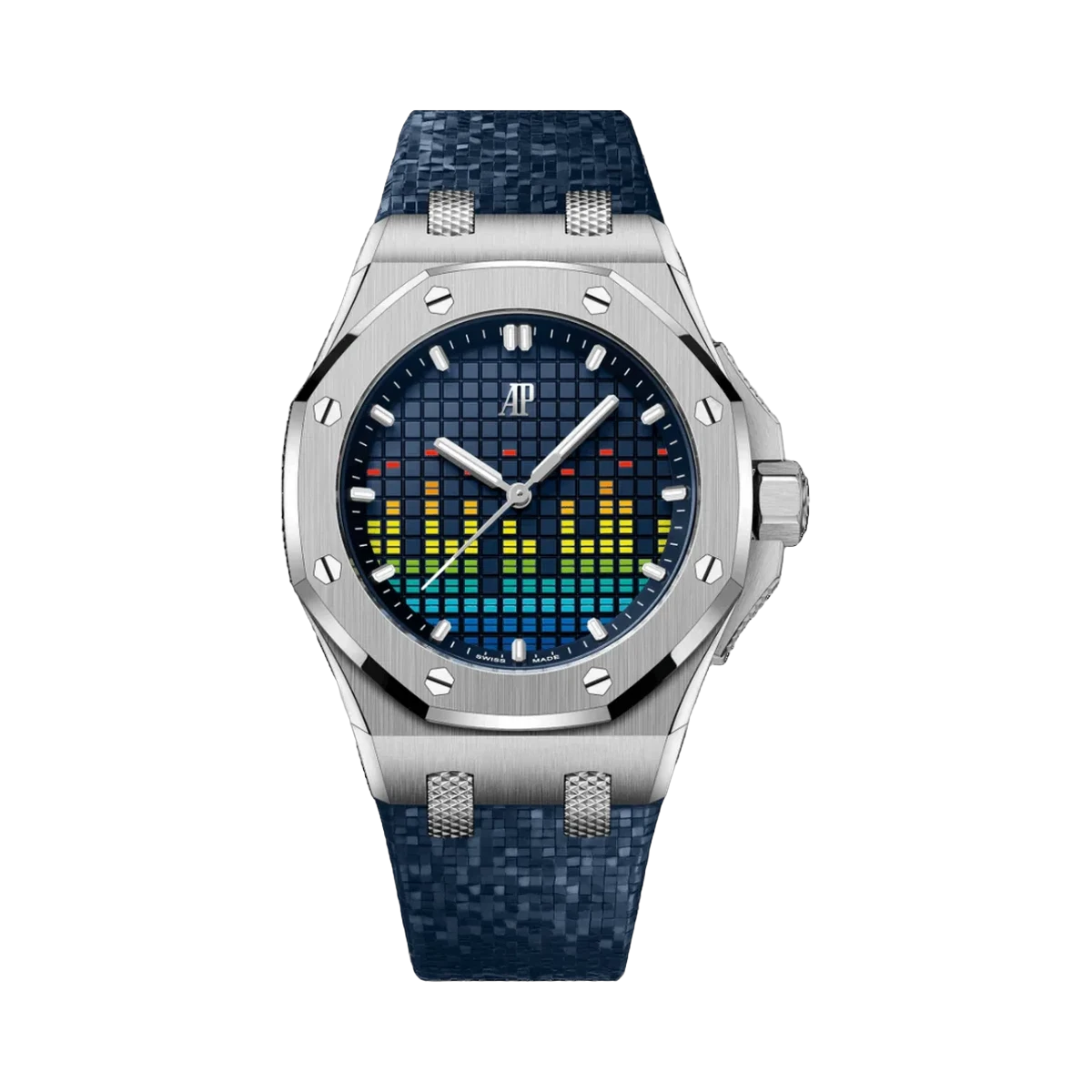 Audemars Piguet 77600TI.OO.A343CA.01 Royal Oak Offshore Titanium With Blue Rubber