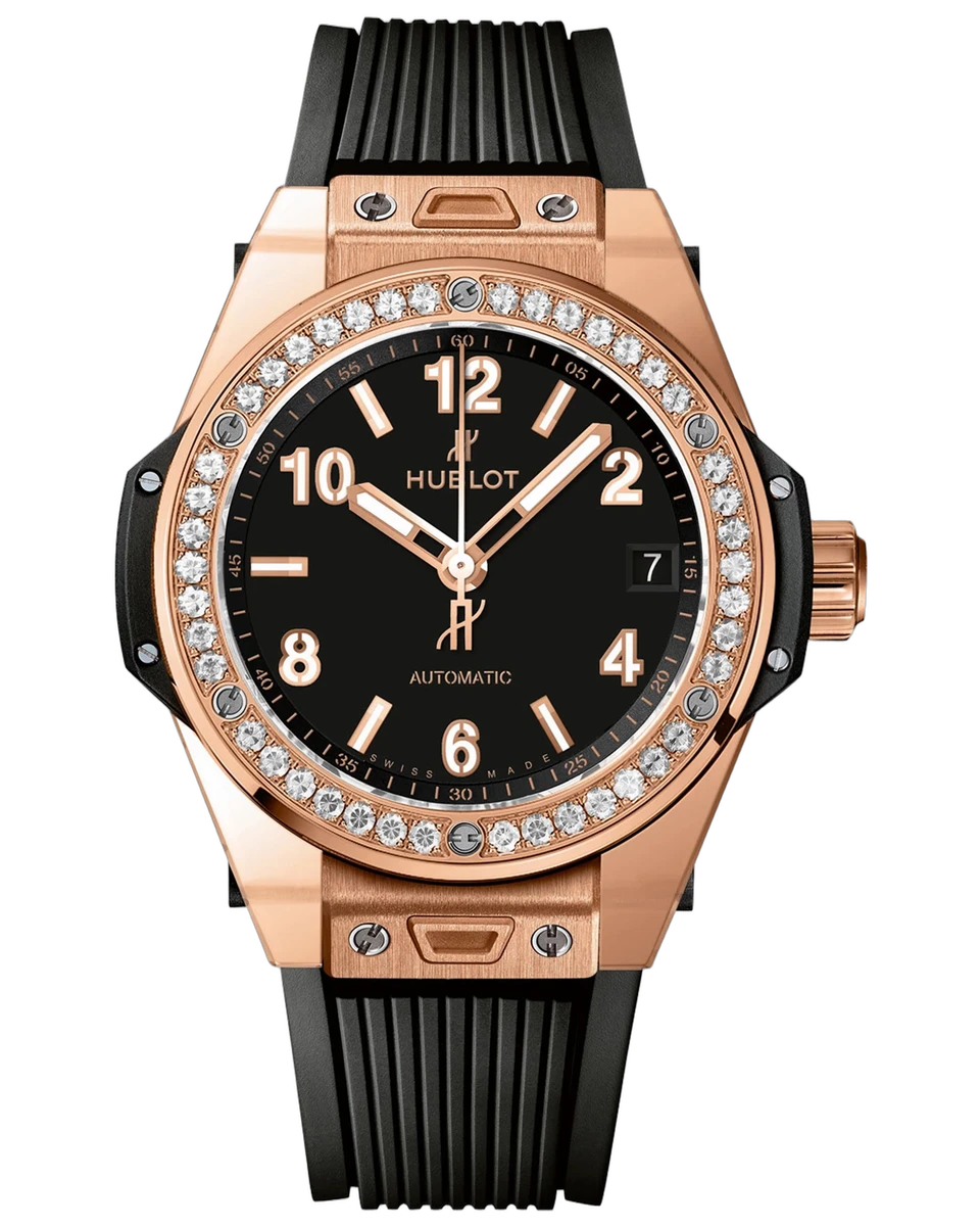 Hublot Big Bang One Click King Gold Diamond Bezel 465.OX.1180.RX.1204 39mm 18K Rose Gold