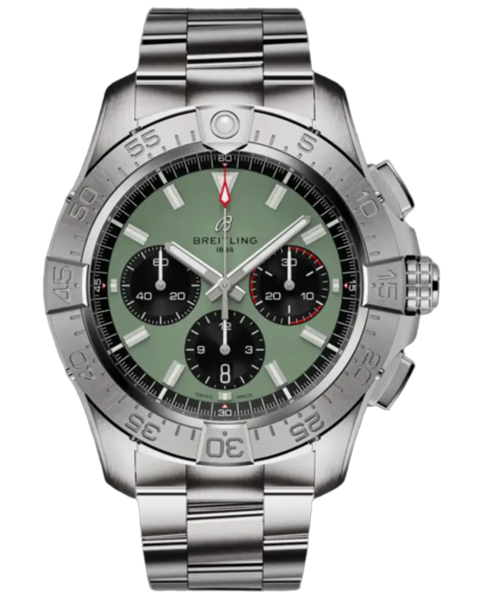 Breitling AB0147101L1A1 AVENGER B01 CHRONOGRAPH 44 GREEN DIAL BRACELET