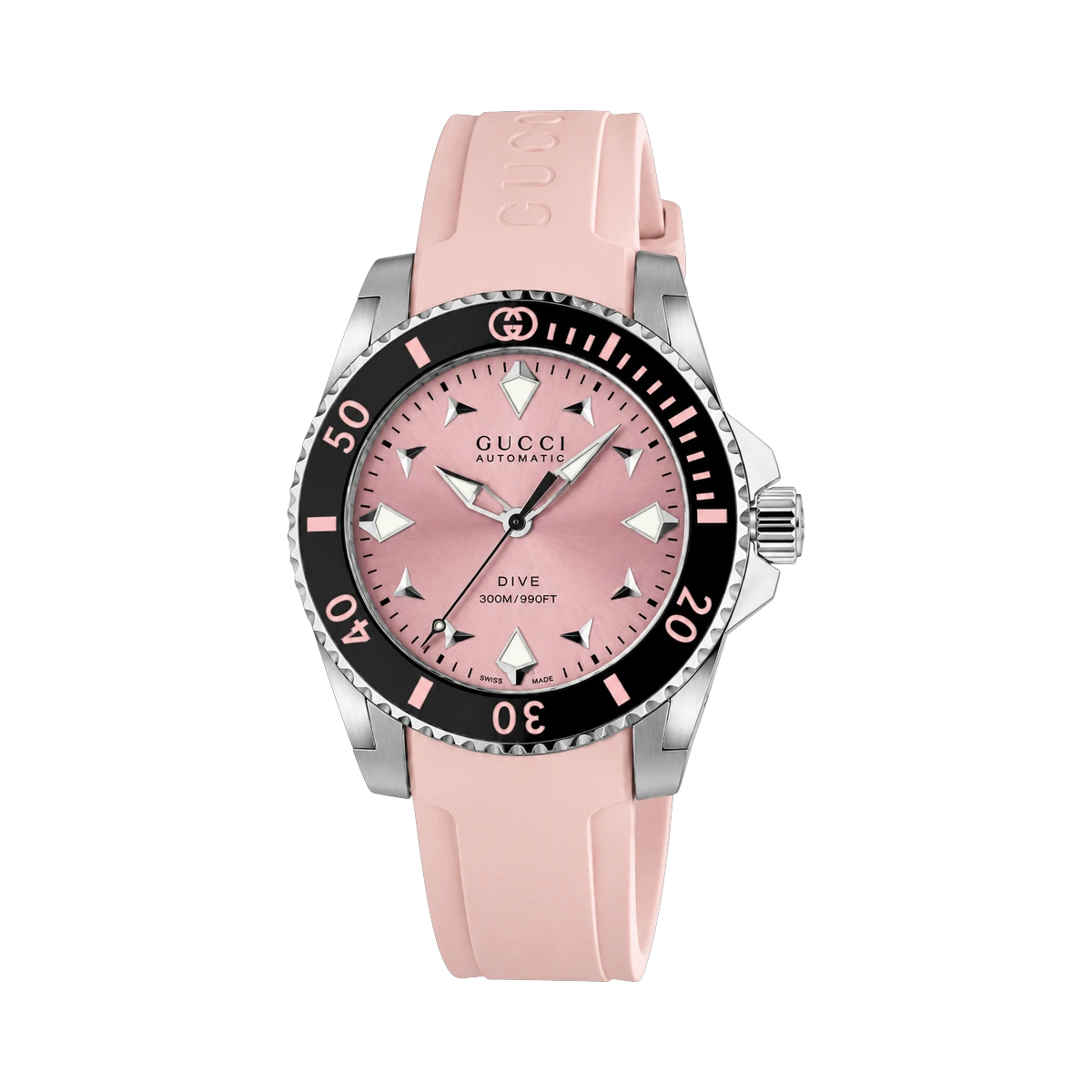 Gucci Gucci Dive Automatic Pink Dial 36mm Watch YA136408