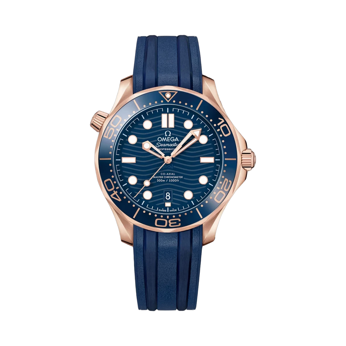 欧米茄 Seamaster Diver 300M 210.62.42.20.03.001 同轴至臻天文台表 蓝色表盘