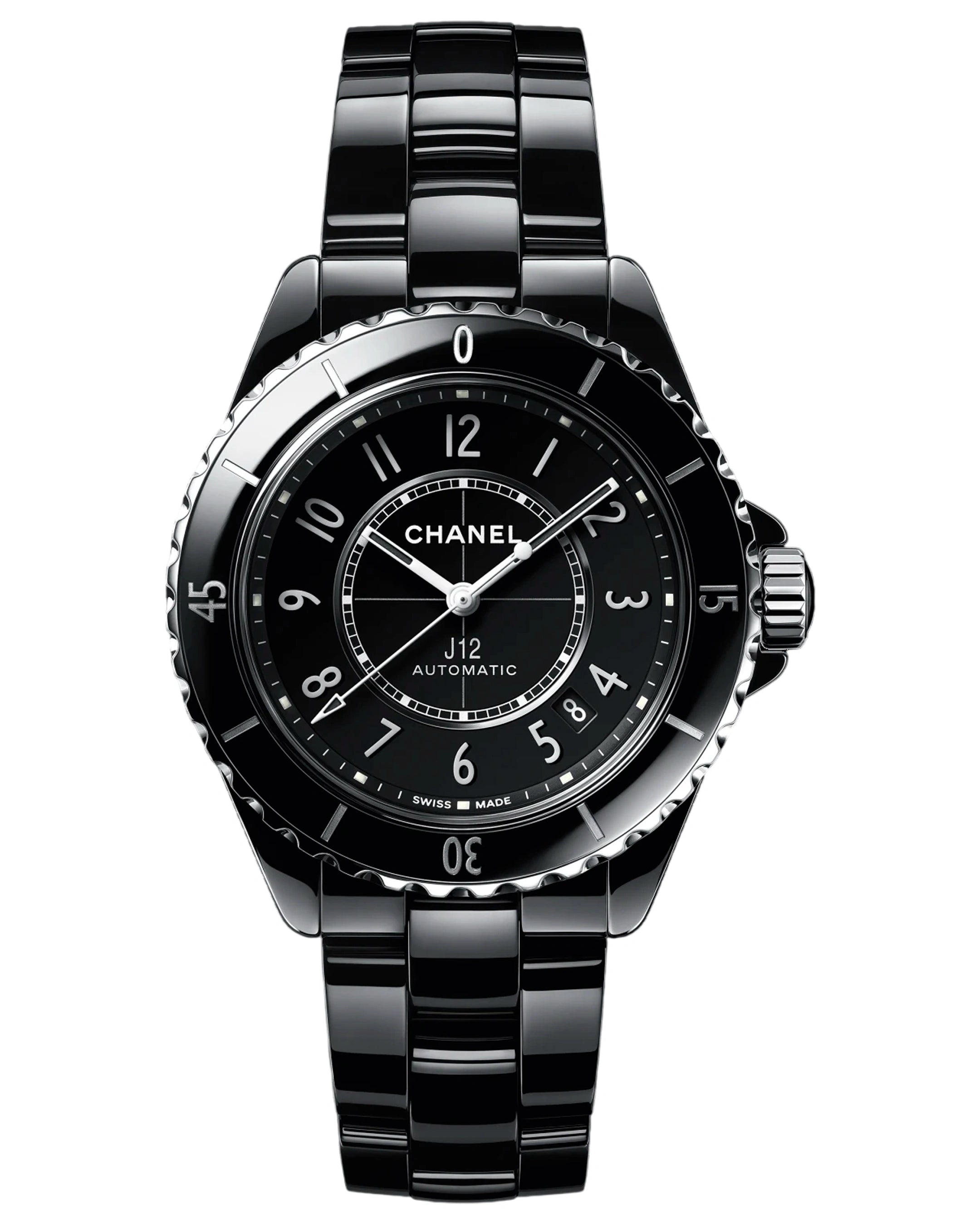 Chanel J12 H5697 Automatic Ceramic Caliber And Steel Black Dial