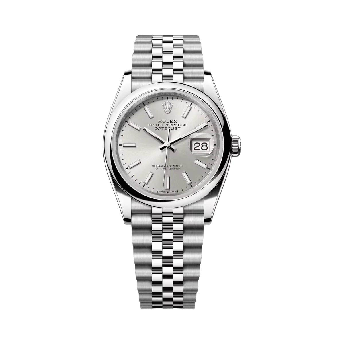 Rolex Datejust 126200SIJ White Dial 36mm Men's Watch