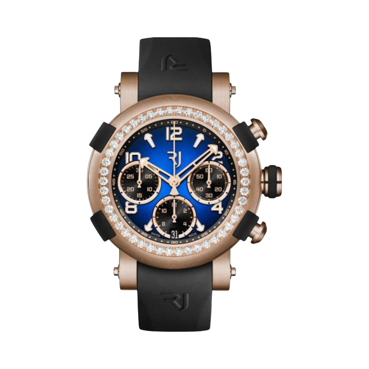 Romain Jerome Arrow Marine Unisex 1M42C.OOOR.3518.RB.1101 42MM 18K Rose Gold Titanium Blue