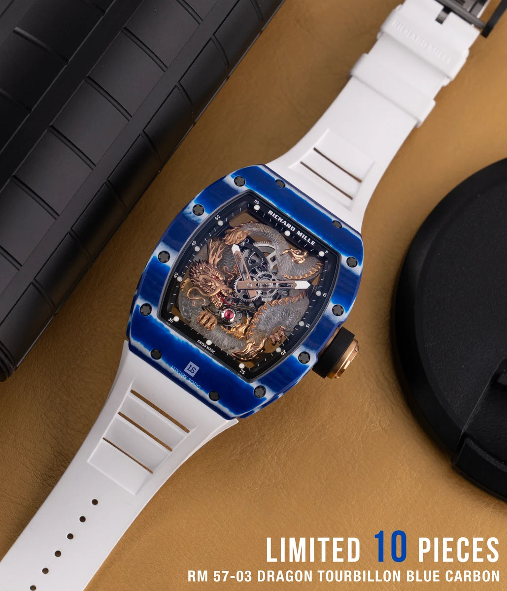 Richard Mille RM 57-03 Tourbillon Blue Carbon Sapphire Dragon RM 57-03