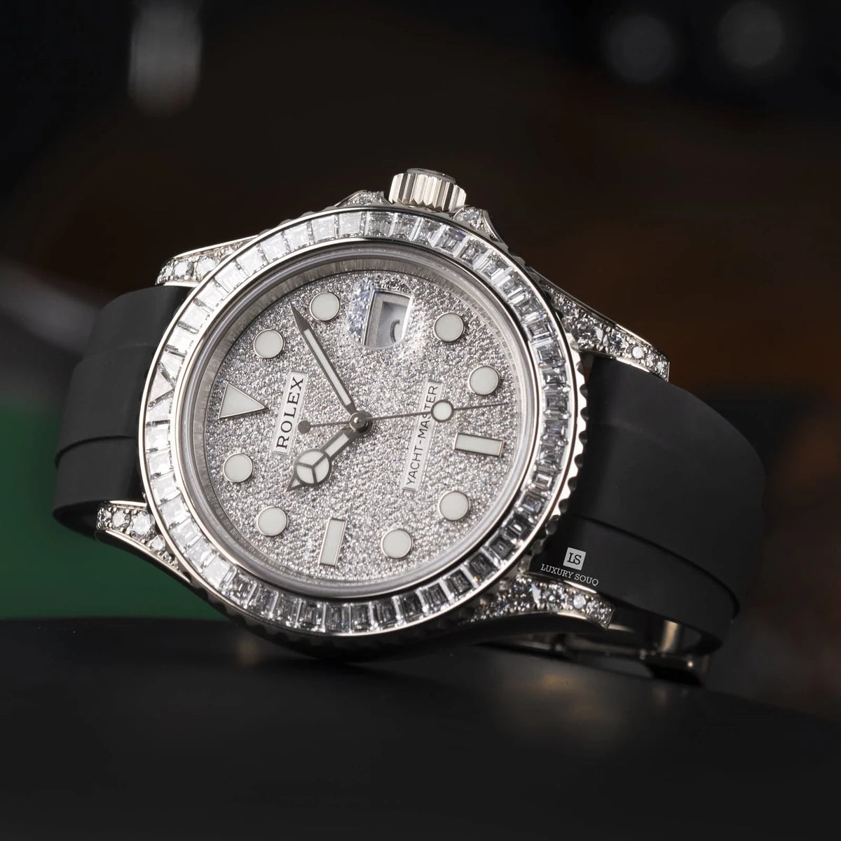 Rolex Yacht Master 226679TBR-0001 White Gold 42mm Diamond Bezel and Dial Men's Watch