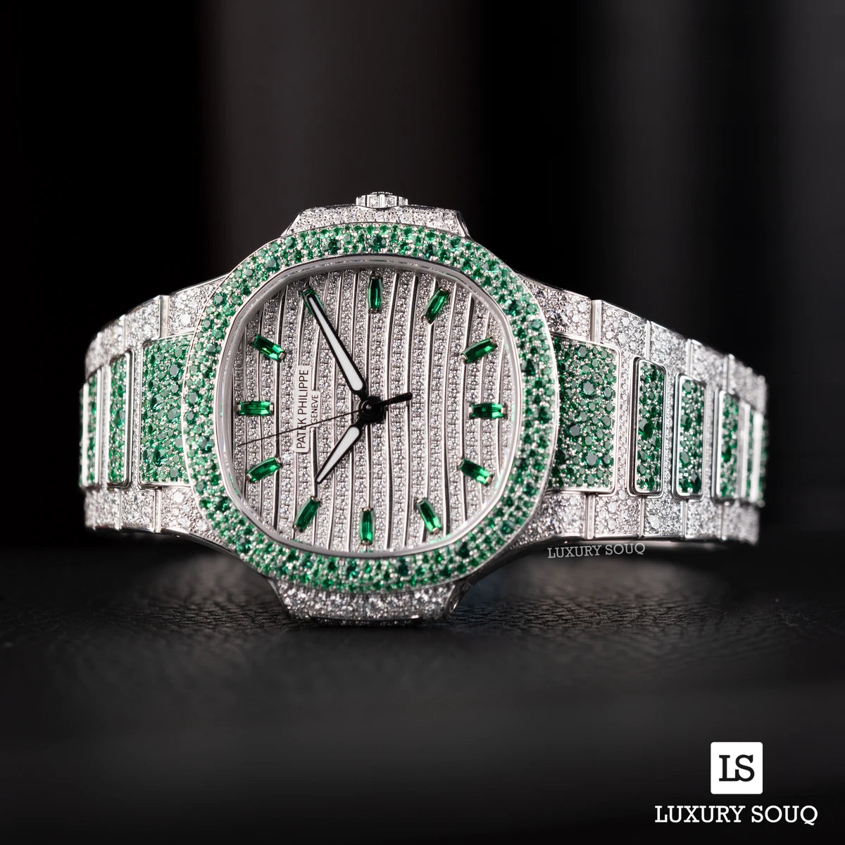 Patek Philippe Nautilus 7118/1453G-001 Haute Joaillerie Automatic Emeralds Diamond – additional product photo 2