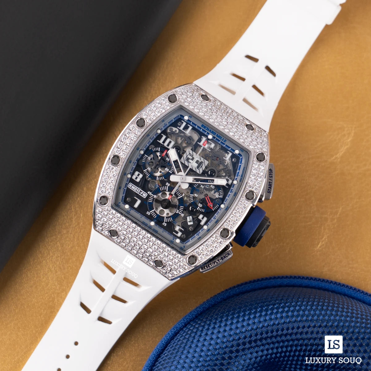 Richard Mille RM011 FM WG Full Setting Asia Edition Carbon TPT 40mm Men's Watch