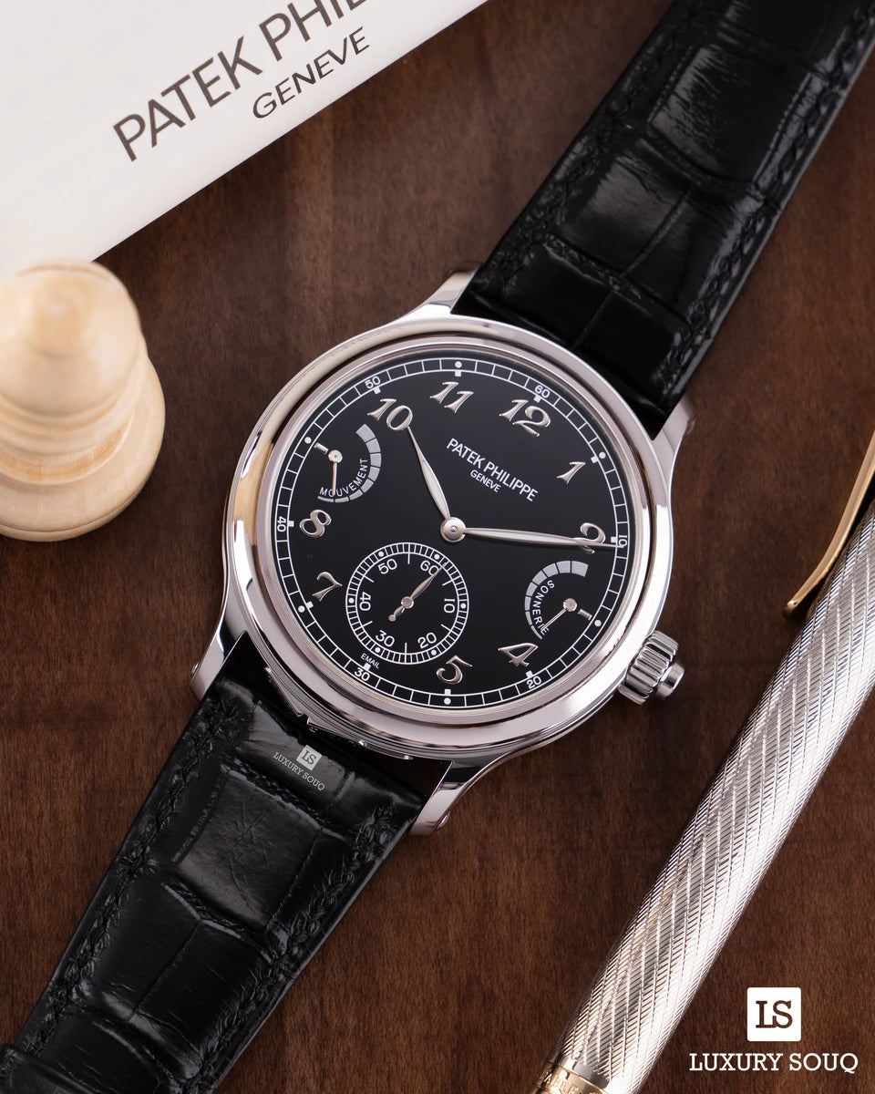 Patek Philippe Grand Complications Grande Sonnerie 6301P-001 Platinum 44.8mm Black Dial Men's Watch