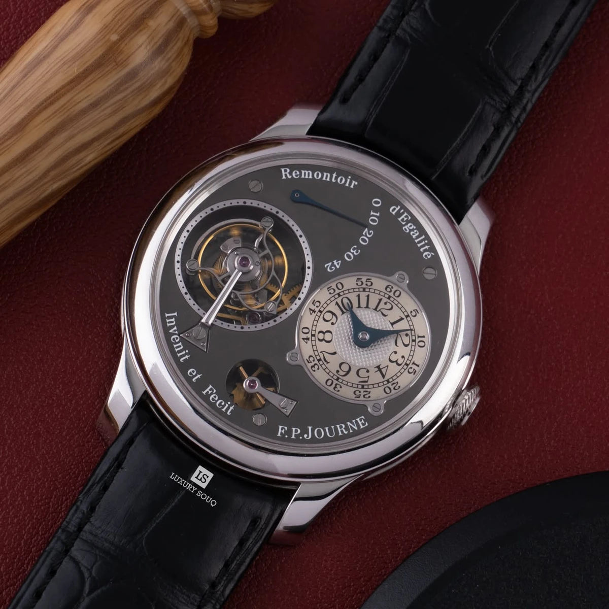F.P. Journe Tourbillon Souverain TV 1519 Platinum 20th Anniversary 42mm Brown Dial Mens Watch