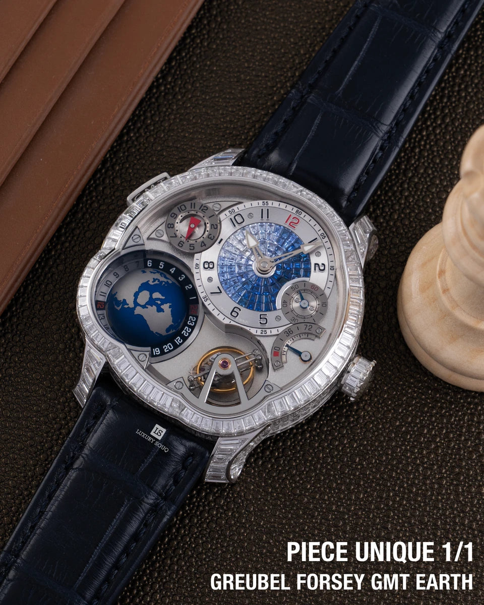 Greubel Forsey GMT Earth Tourbillon Exécution Spéciale Diamond White Gold 43.5mm