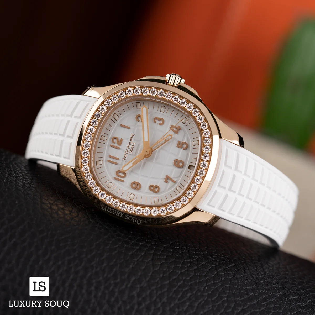 Patek Philippe Aquanaut 5268/200R-001 Luce 18K Rose Gold White Diamond-Set Bezel – additional product photo 4