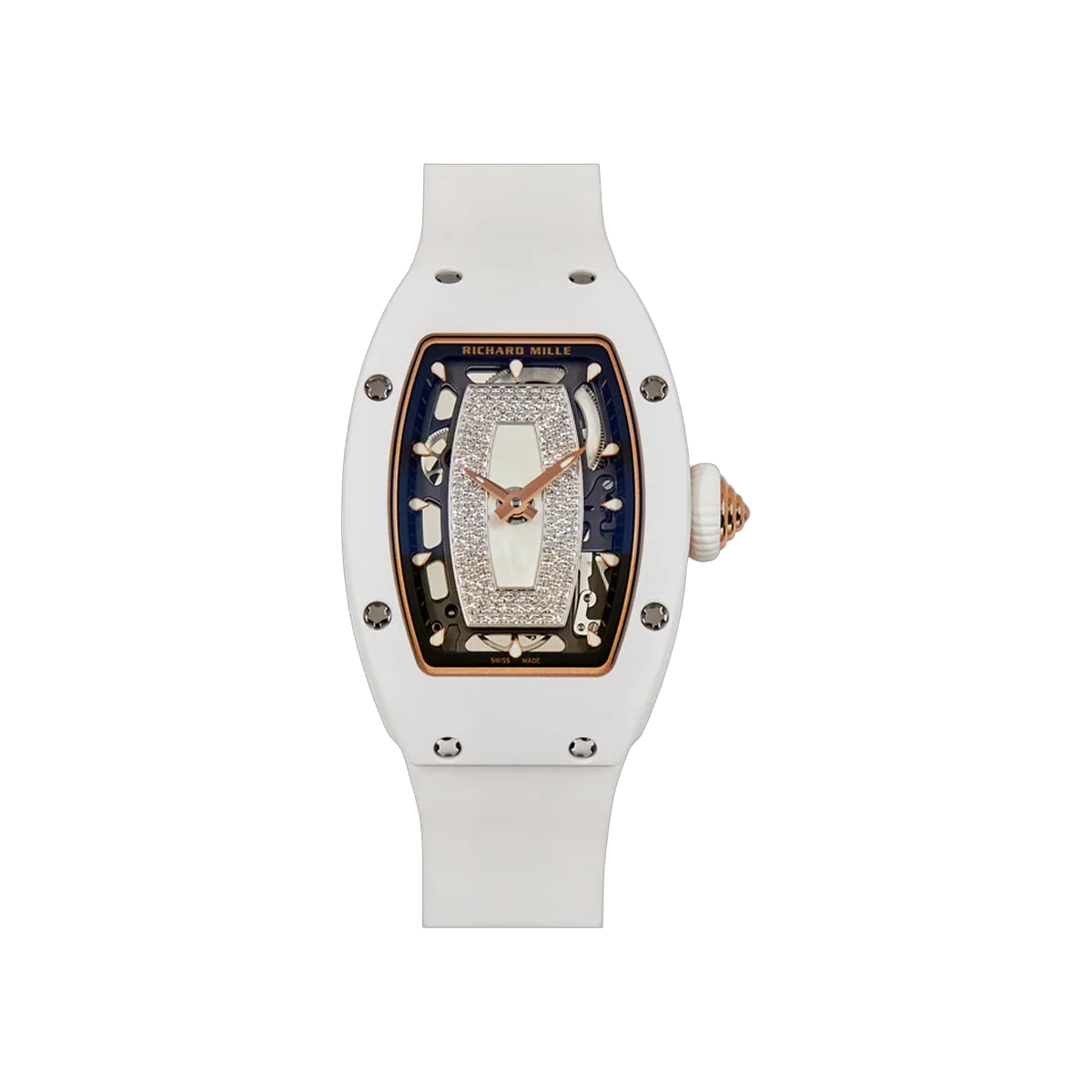 Richard Mille RM 07-01 White Ceramic 31mm White Dial Ladies Watch