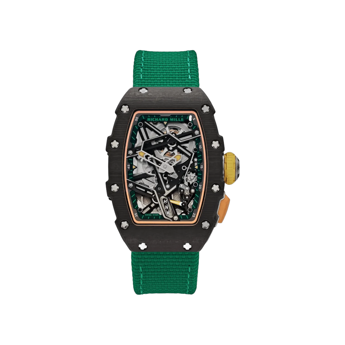 Richard Mille RM 07-04 Black Carbon TPT Automatic Sport 31mm Skeleton Dial Unisex Watch