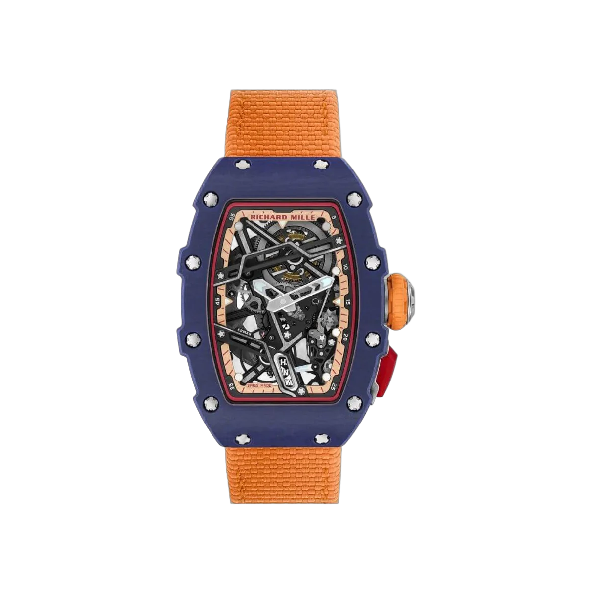 Richard Mille Rm 07-04 Navy Blue Automatic Sport Quartz Tpt Skeleton Dial