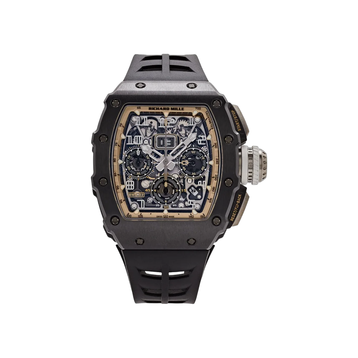 Richard Mille RM 11-03 Last Black Edition Automatic Flyback Chronograph Black Ceramic 50mm Men's Watch