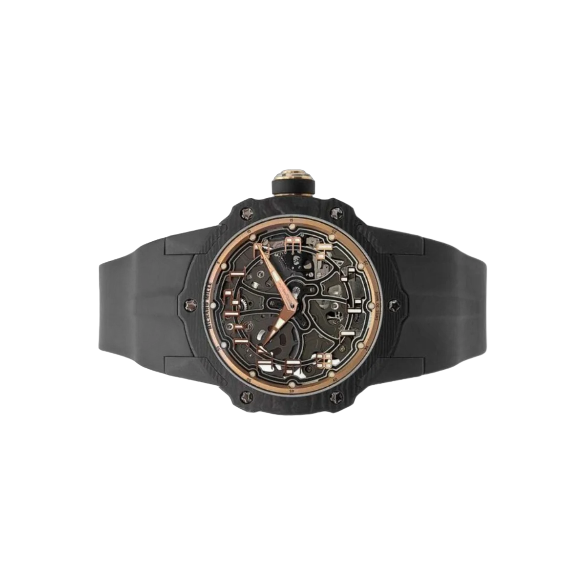 Richard Mille Rm 33-02 Rg Ca Round Automatic Extra Thin 41.8Mm Carbon Tpt Black Rubber Straps Men's Watch – additional product photo 3