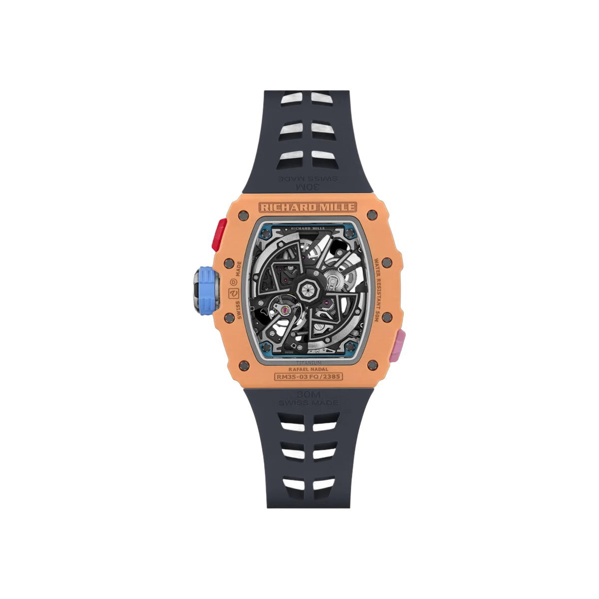 Richard Mille RM 35-03 Rafael Nadal Salmon Quartz TPT 43mm Skeleton Dial Men's Watch – additional product photo 3