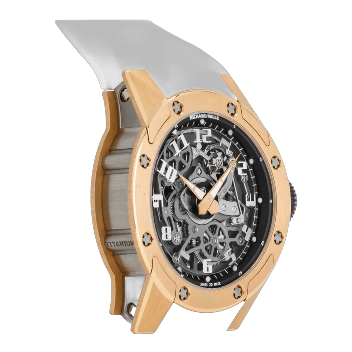 Richard Mille Rm 63-01 Dizzy Hands Skeleton Automatic Winding 18K Rose Gold & Titanium Black Rubber Strap – additional product photo 3