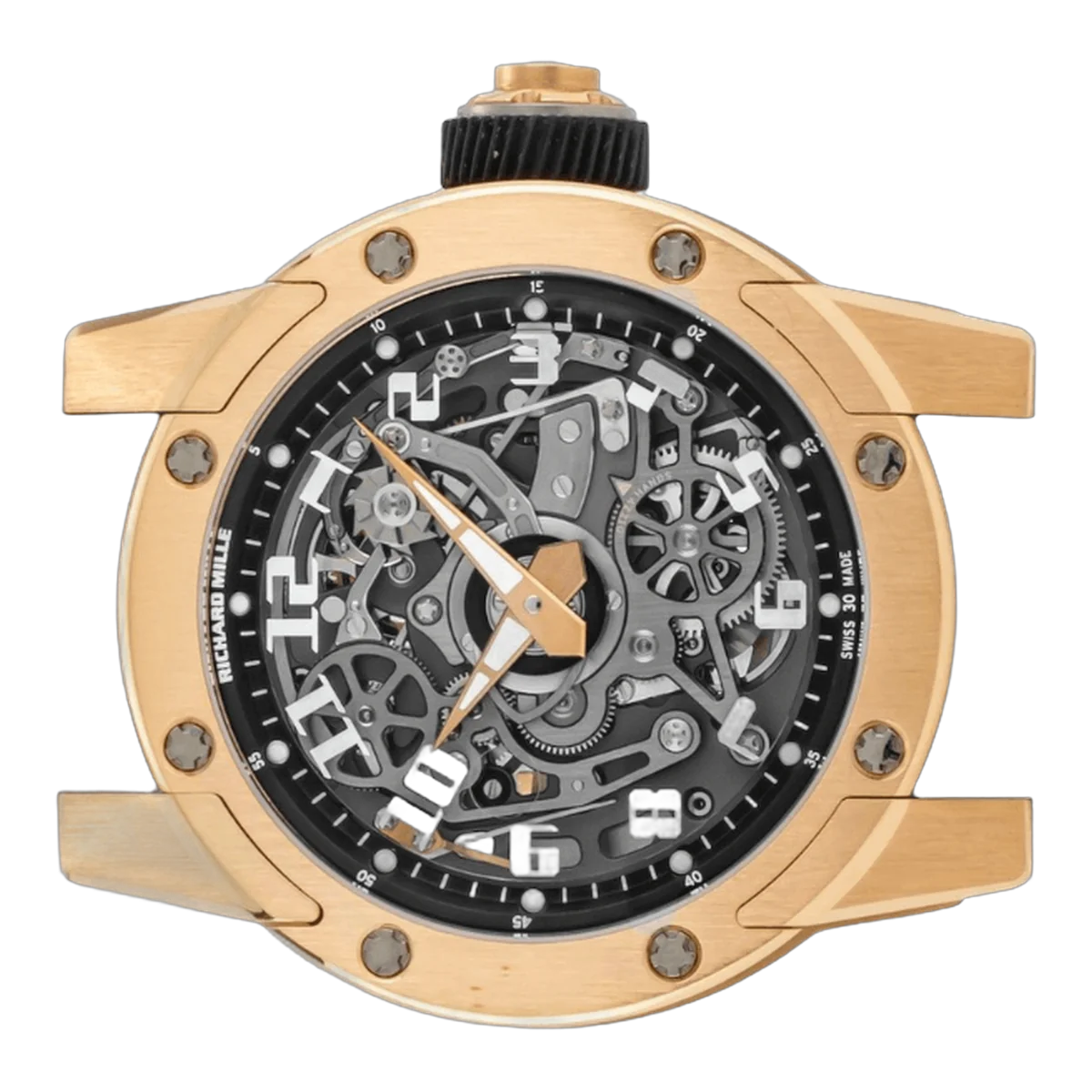 Richard Mille Rm 63-01 Dizzy Hands Skeleton Automatic Winding 18K Rose Gold & Titanium Black Rubber Strap – additional product photo 4