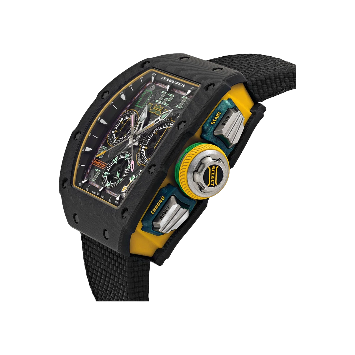 Richard Mille RM 65-01 LeBron James Edition Split-Seconds Chronograph Carbon 44mm Skeleton Dial Men's Watch – additional product photo 3