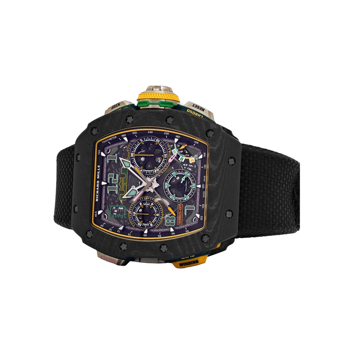 Richard Mille RM 65-01 LeBron James Edition Split-Seconds Chronograph Carbon 44mm Skeleton Dial Men's Watch – additional product photo 4