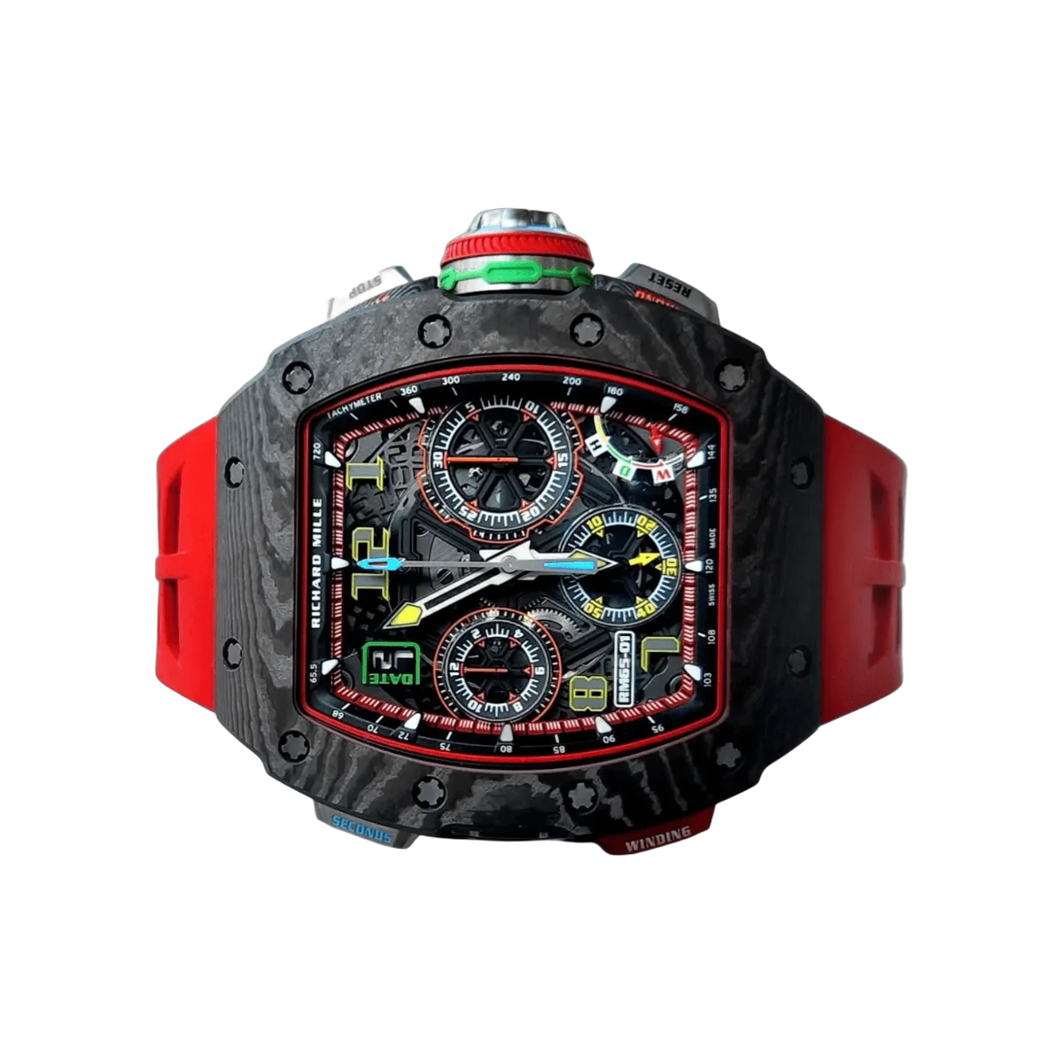 Richard Mille RM 65-01CA Split Seconds Chronograph NTPT Carbon Skeleton Dial – additional product photo 2