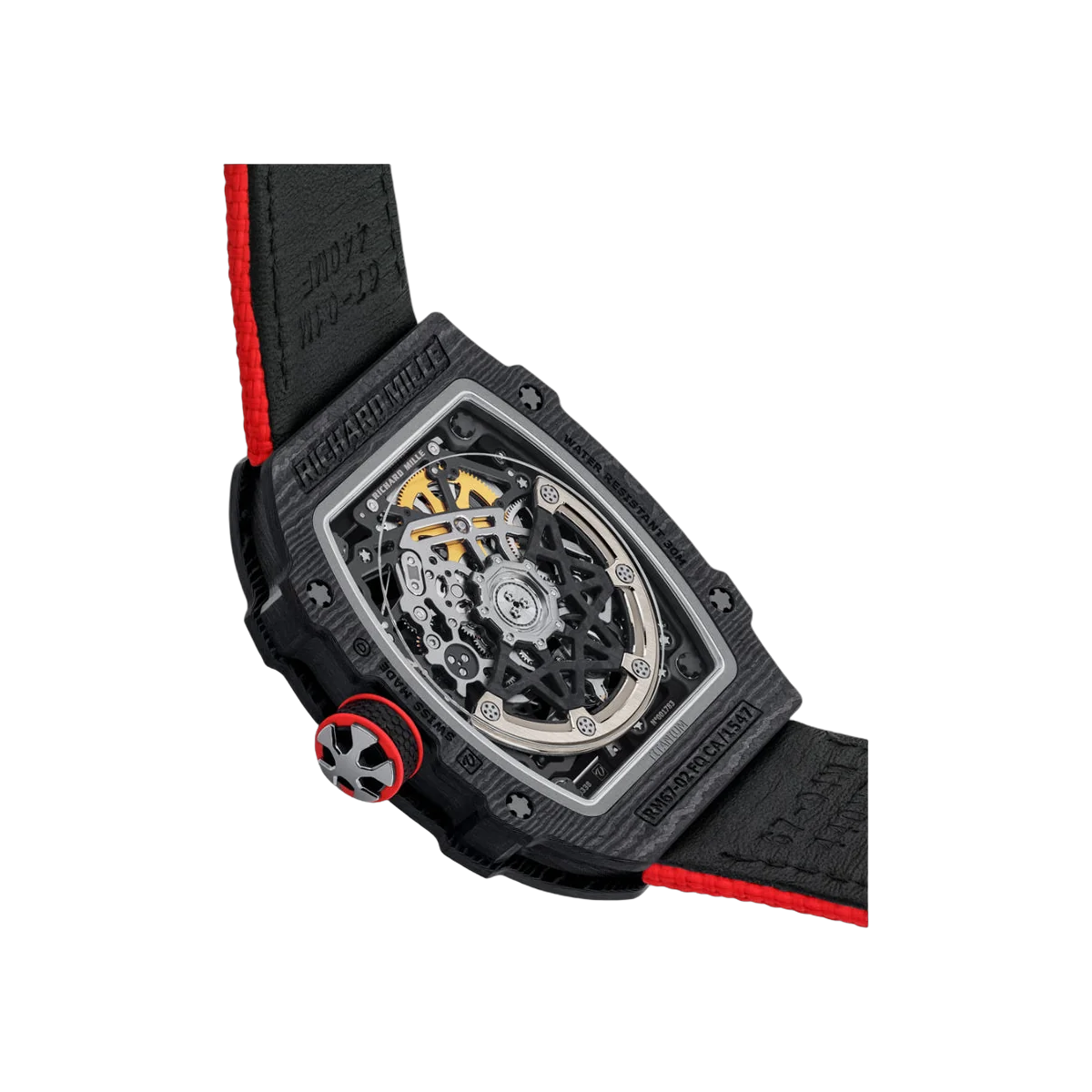 Richard Mille RM 67-02 Extra Flat Italy Carbon TPT Red Green Skeleton Dial 38mm Unisex Watch – additional product photo 3