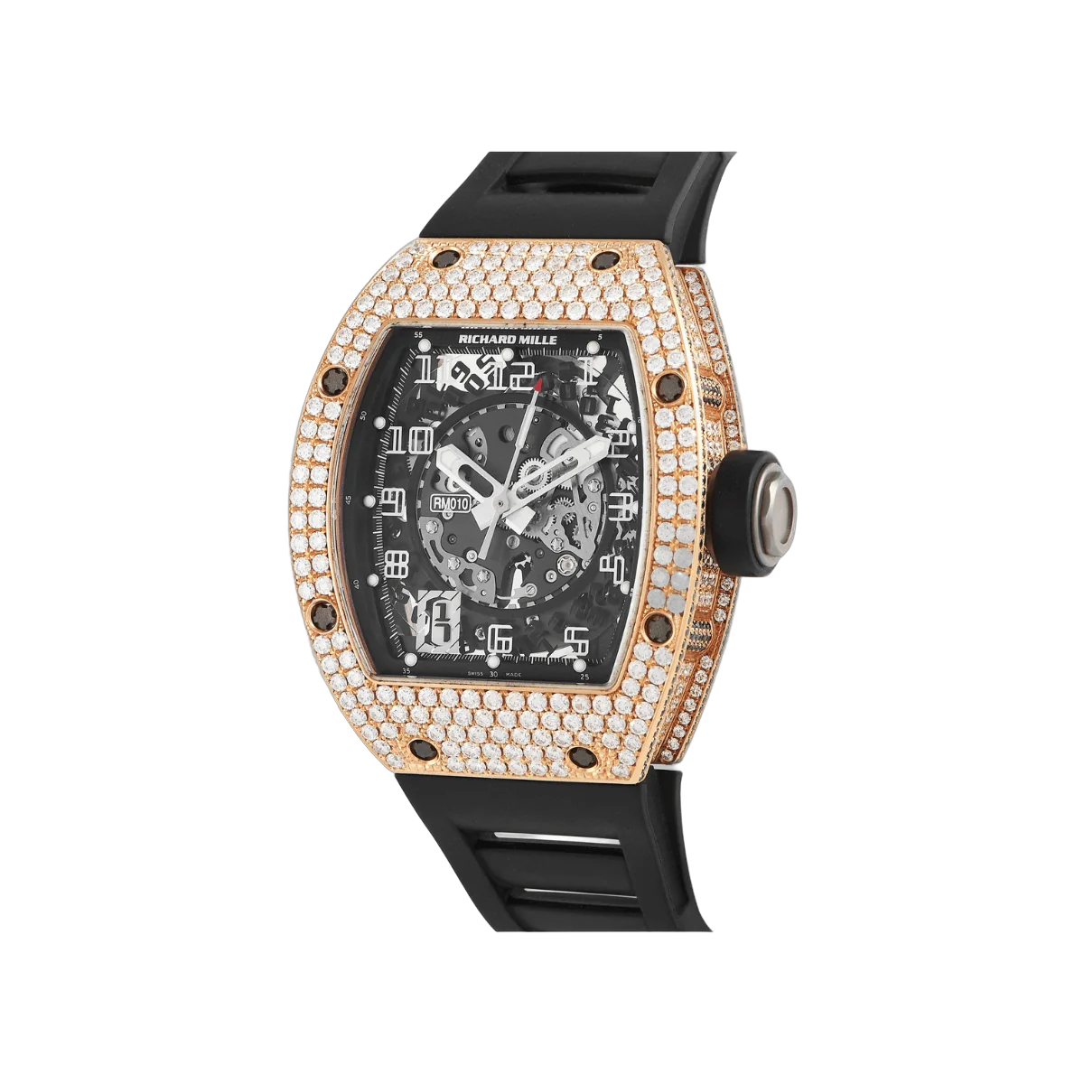 Richard Mille RM010 AH RG Rose Gold Diamond Bezel Skeleton Dial – additional product photo 2