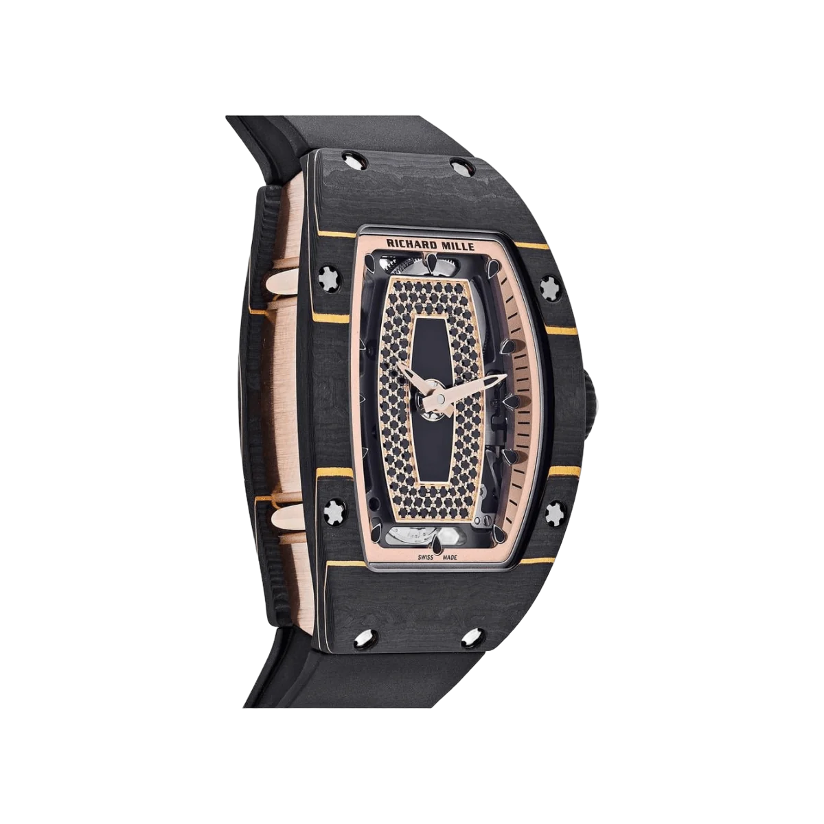 Richard Mille RM07-01 RG CAO Gold Carbon TPT ONYX Dial Set With Black Sapphires โ additional product photo 3