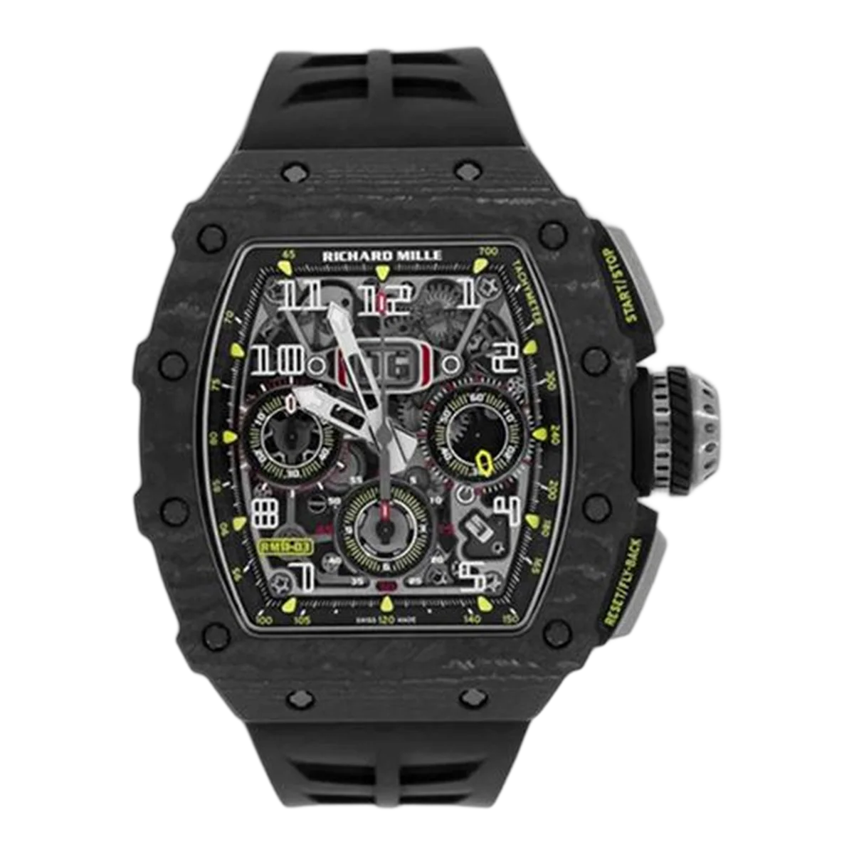 Richard Mille RM11-03 CA TPT Flyback Chronograph Ntpt Carbon Dial