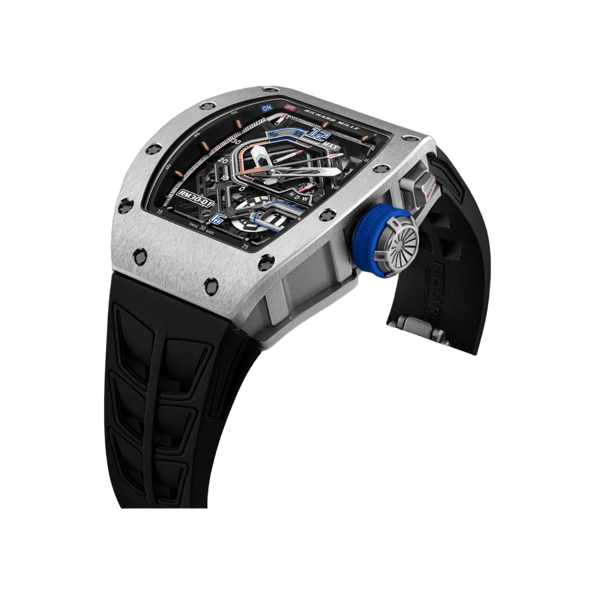 Richard Mille RM30-01 TI Automatic Winding with Declutchable Rotor Titanium 42mm Skeleton Dial Mens Watch – additional product photo 4