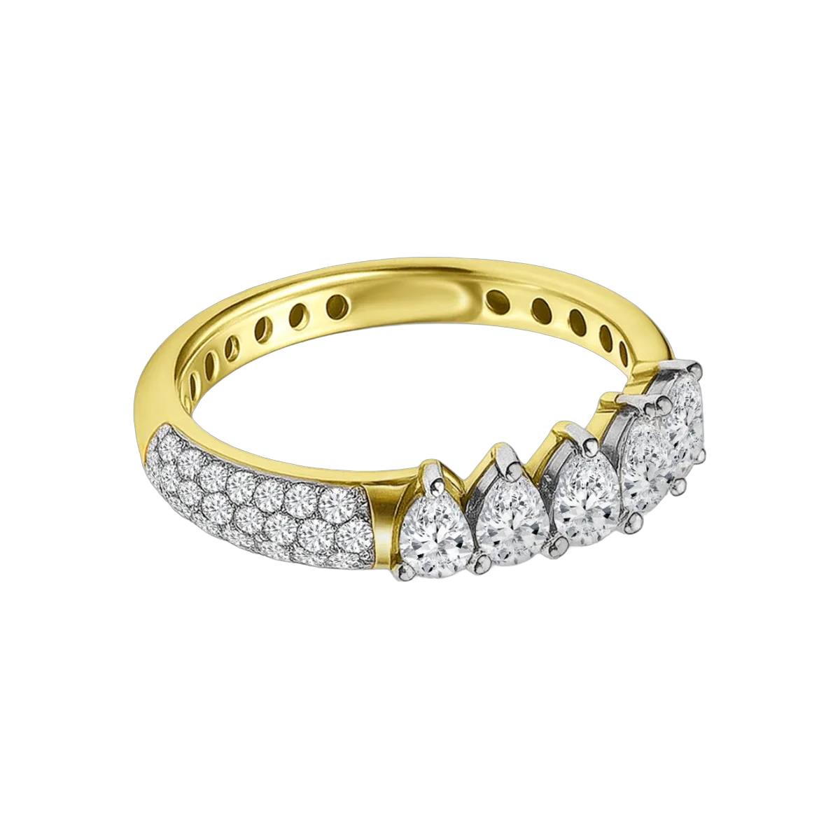 RING- 0.89 CTS-HRD-E-F/VS,A06RS, Total Wt - 3.58gm