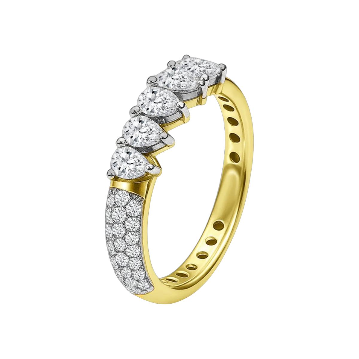 RING- 0.89 CTS-HRD-E-F/VS,A06RS, Total Wt - 3.58gm – additional product photo 2