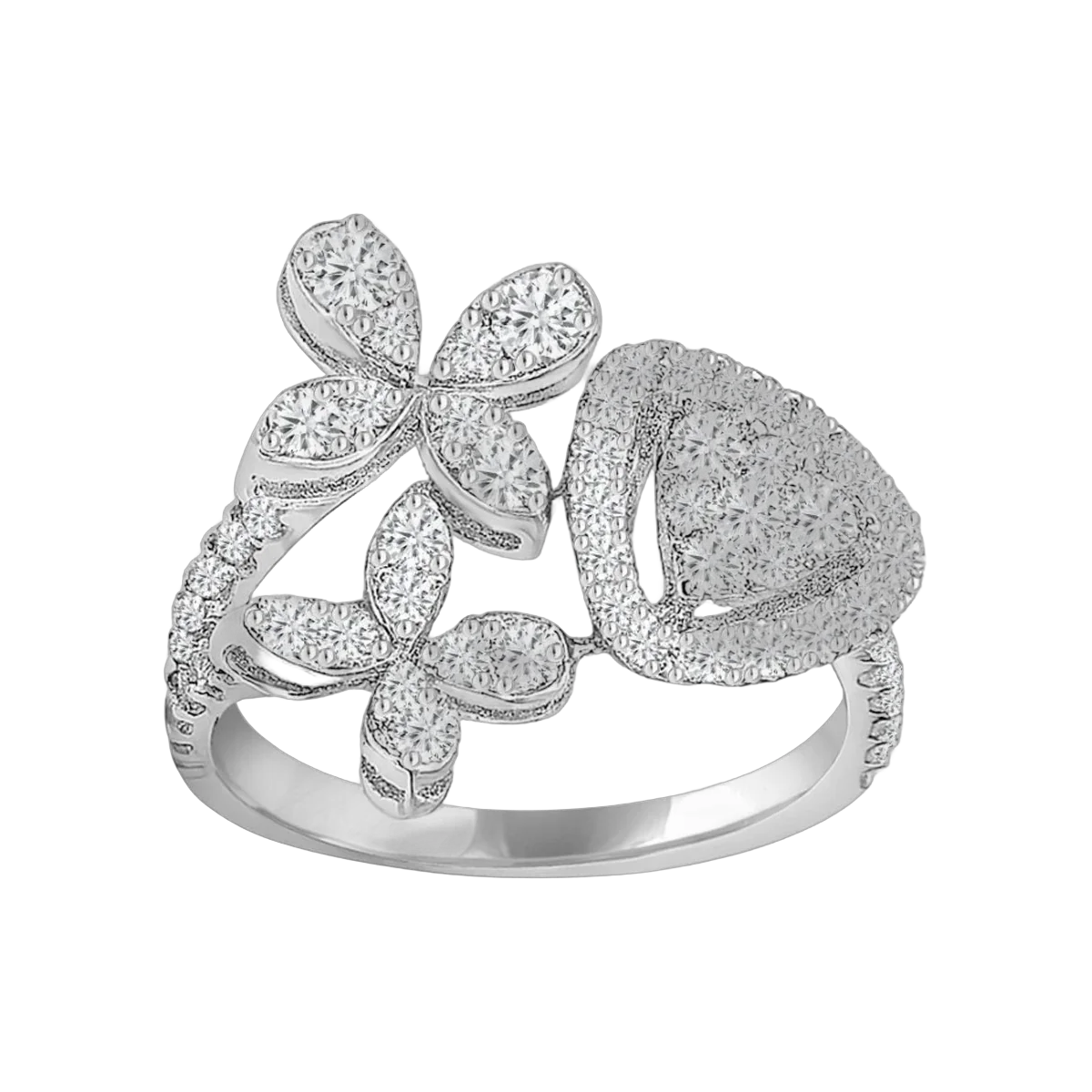 Ring -0.93 CTS- HRD-E-F/VS-SI 964R,Total Wt - 4.14gm