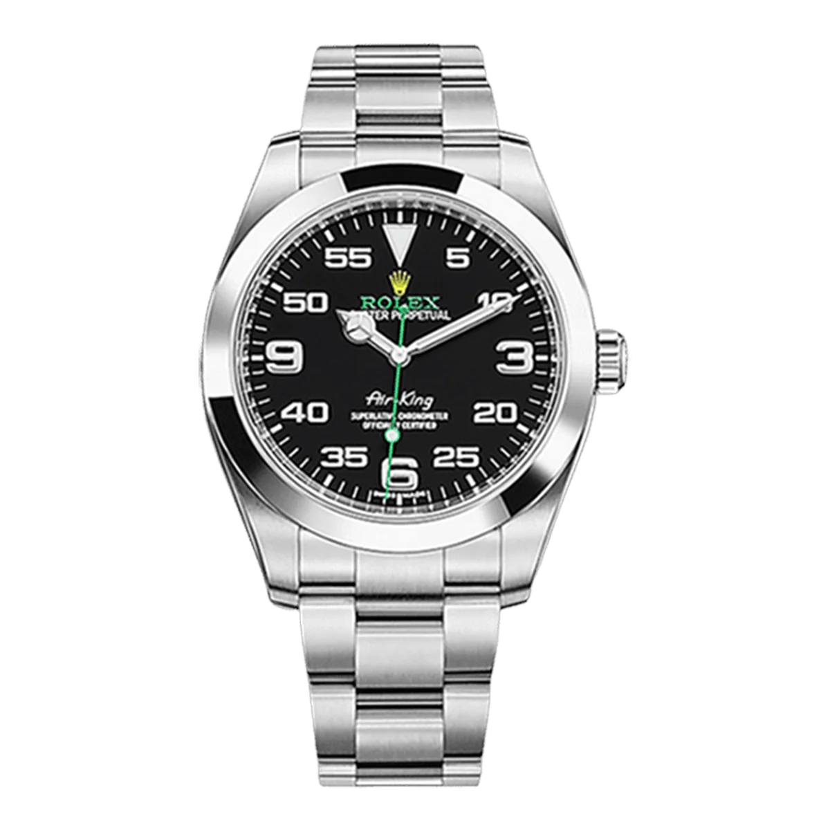 Rolex Air King 116900 Bk Black Dial Oyster Perpetual 40Mm Stainless Steel Oyster Bracelet Men's Watch