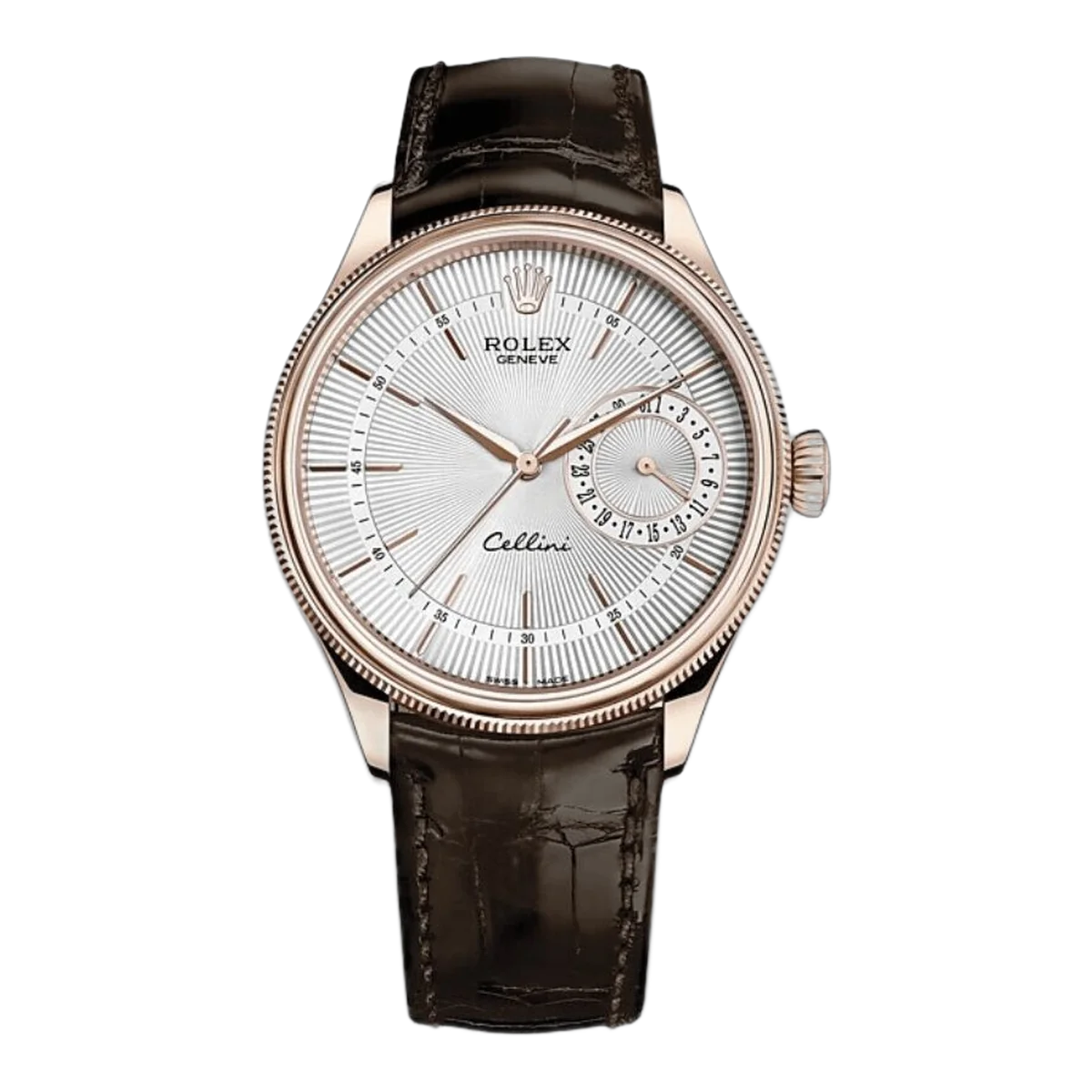 Rolex Cellini M50515-0008 Calibre 2836/2813 Silver Dial Brown