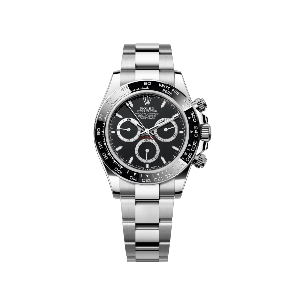 Rolex Cosmograph Daytona 126500LN-0002 Oystersteel Contrasting Counter Rings Black Dial