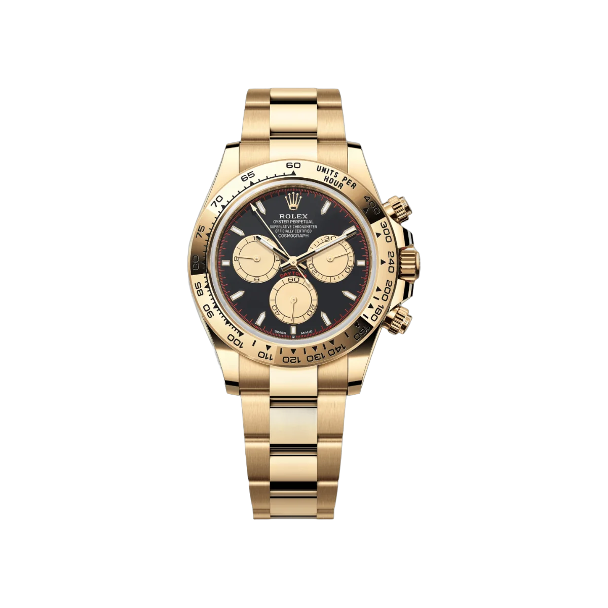 Rolex Cosmograph Daytona 126508-0002 Yellow Gold 18 Carat Black Dial