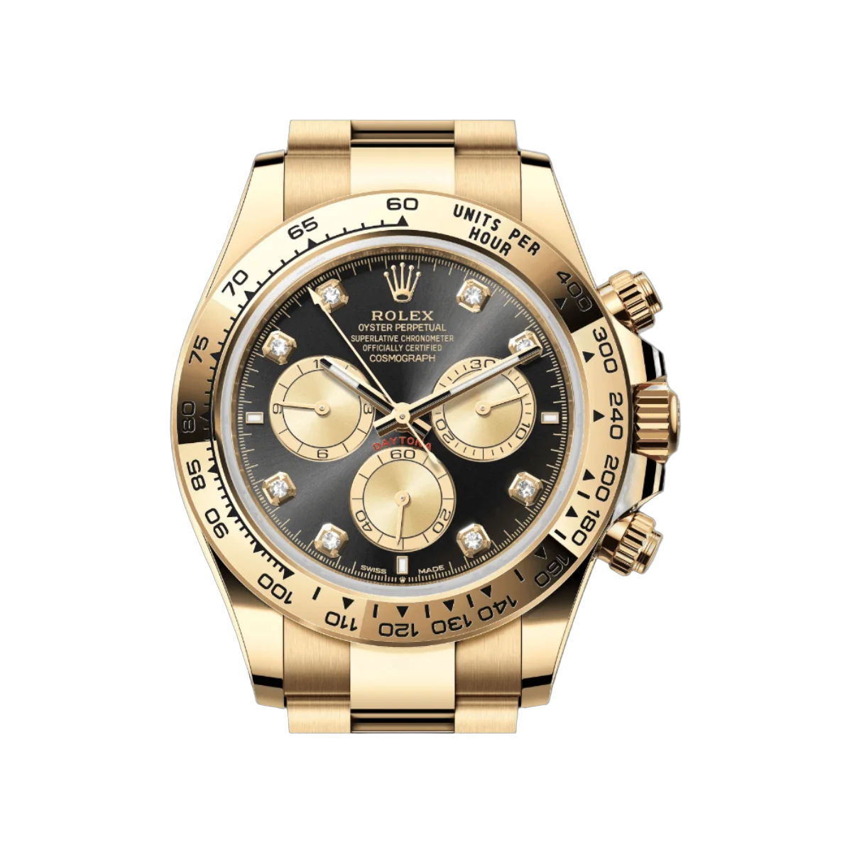 Rolex Cosmograph Daytona 126508-0003 Yellow Gold Fixed Bezel Black Diamond Dial – additional product photo 4
