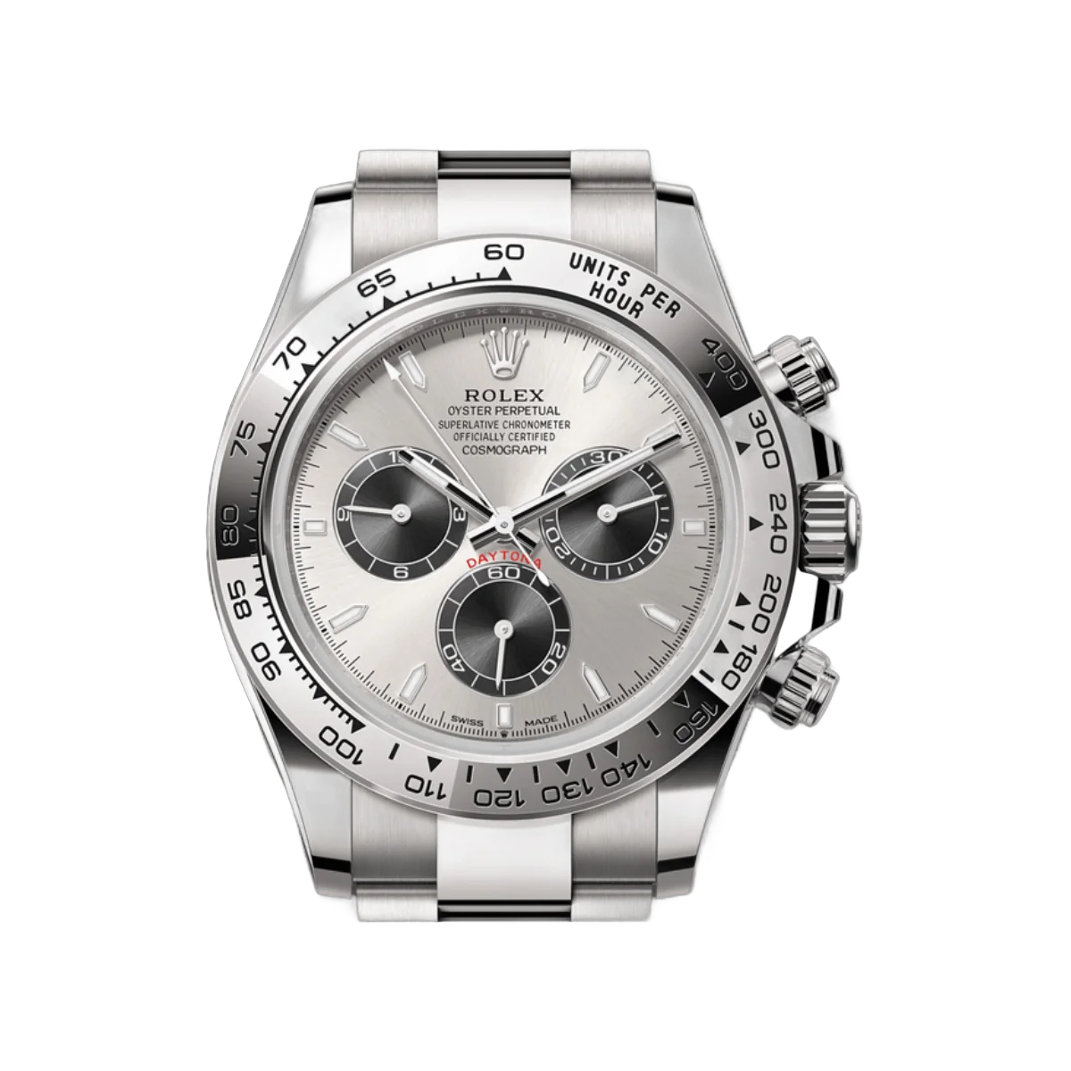 Rolex Cosmograph Daytona 126509-0003 White Gold with Engraved Bezel Silver Dial – additional product photo 2